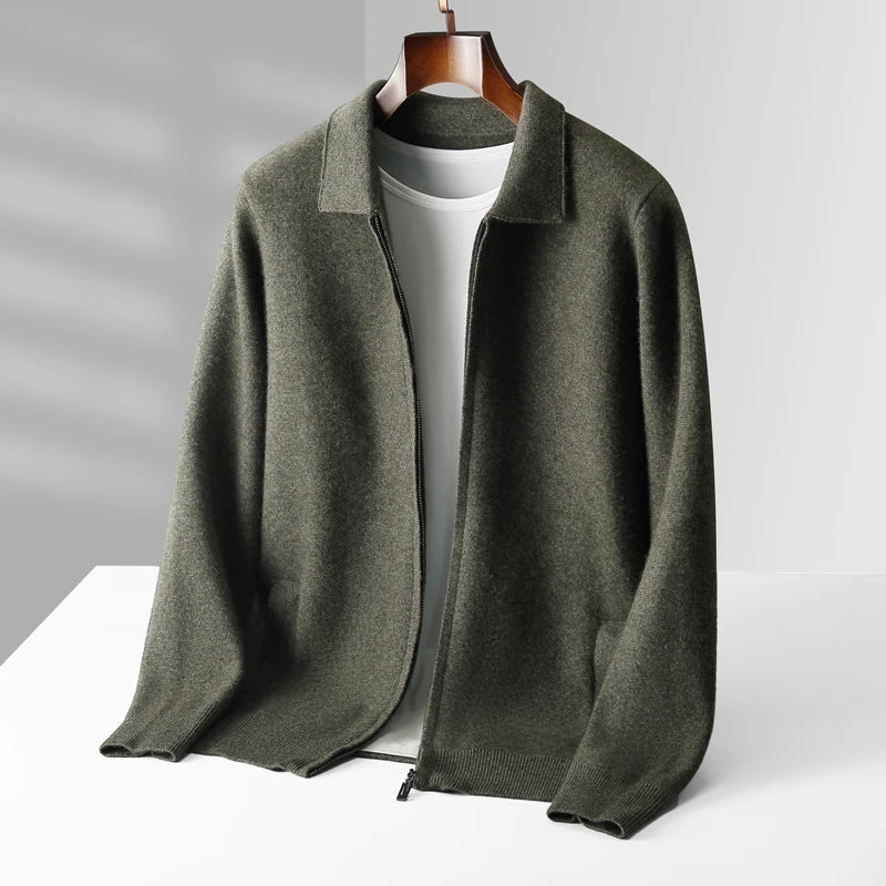 Aveline Cashmere Zip Cardigan  Drako™️