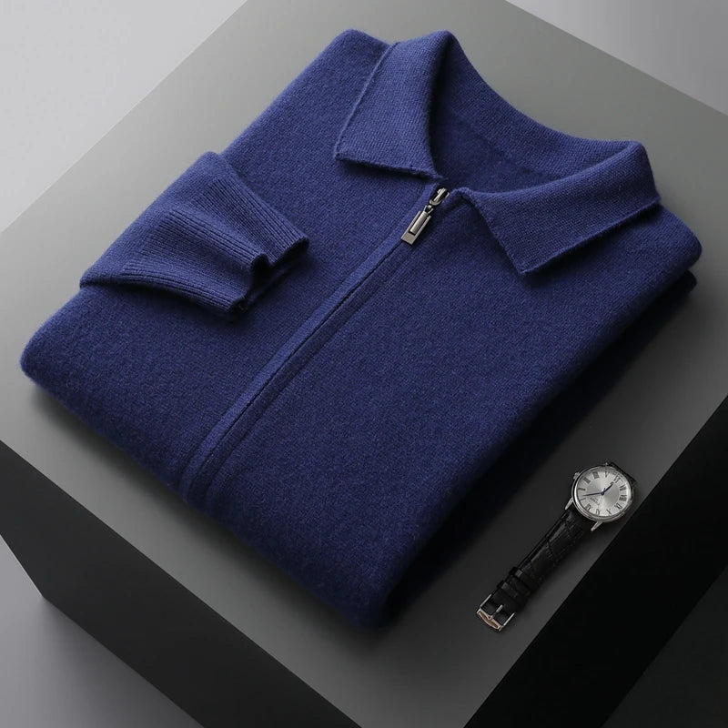 Aveline Cashmere Zip Cardigan  Drako™️