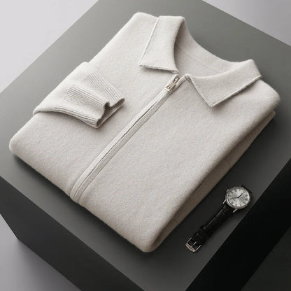 Aveline Cashmere Zip Cardigan  Drako™️