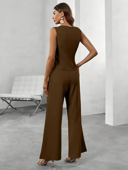 Soren Women’s Sleeveless Two-Piece Jumpsuit  Drako Watches