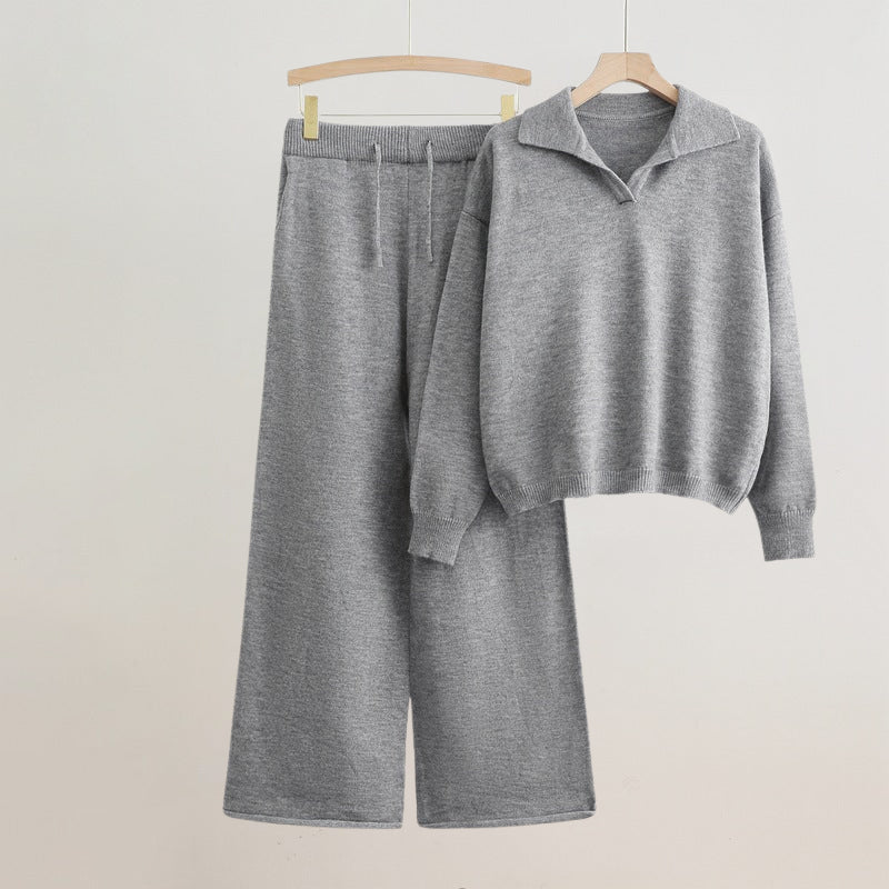 Élise Elegant Sweater and Loose Pants Set  Drako Watches