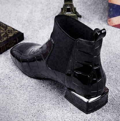 Elastic-Side Chelsea Ankle Boots | High-Quality Leather | Rubber Non-Slip Sole | Versatile Durable Design  Drako™️