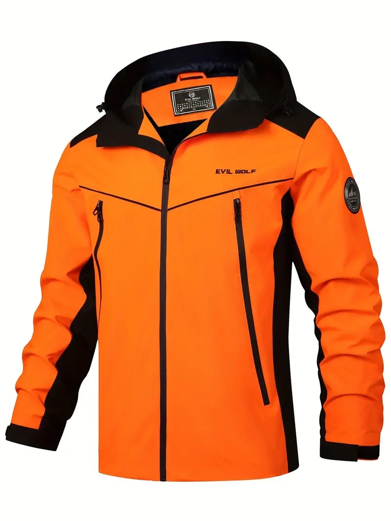 Waterproof Outdoor Jacket | Reflective Design | Breathable Fabric | Adjustable Hood & Pockets  Drako™️