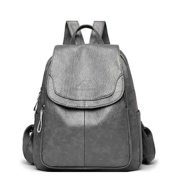 Leather Flap-Front Daypack for Women | Theft-Proof Design | Durable Leather | Organized Storage  Drako™️