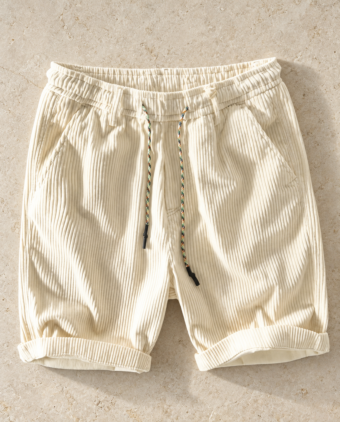 Callan Ribbed Drawstring Shorts  Drako™️ shorts