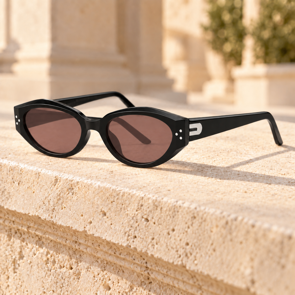 Nina Faceted Cat-Eye Sunglasses  Drako™️ sunglasses