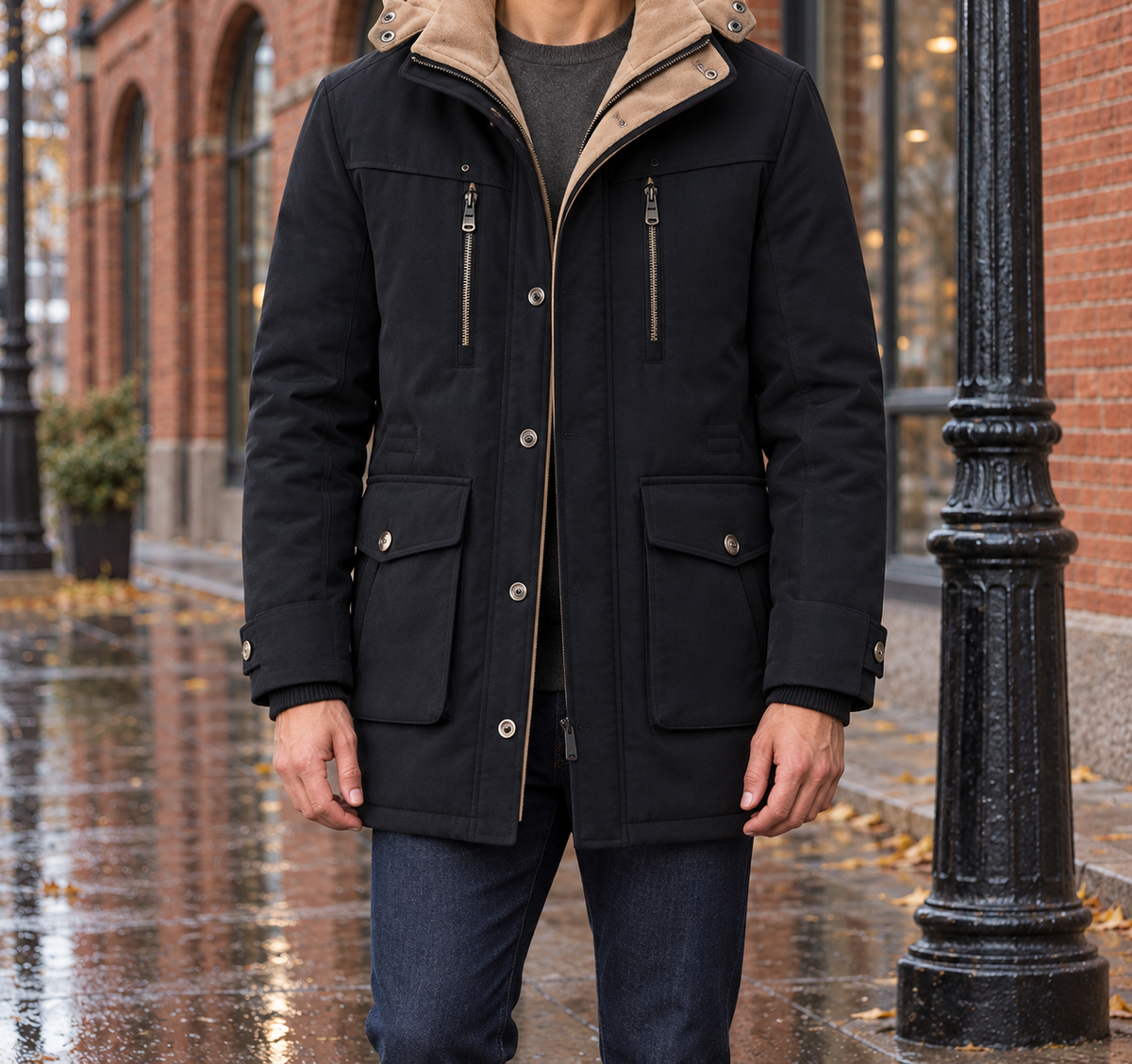Mason Fleece-Lined Hooded Parka  Drako™️ jackets