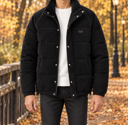 Garrett Corduroy Puffer Jacket  Drako™️ jackets