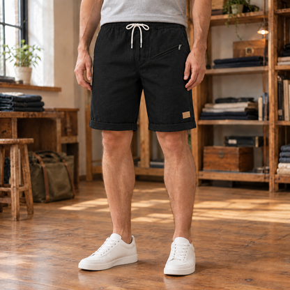Miles Zip-Pocket Drawstring Shorts  Drako™️ shorts