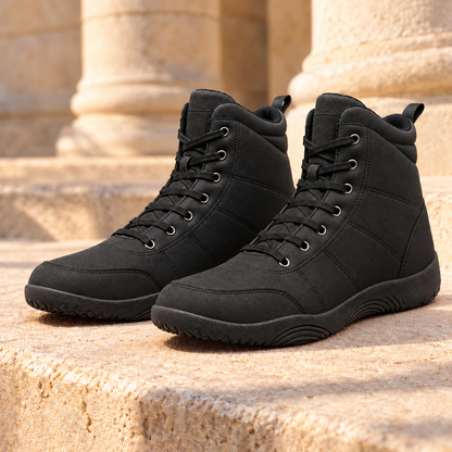 Kyle Padded-Collar High-Top Boots - Black, full pair