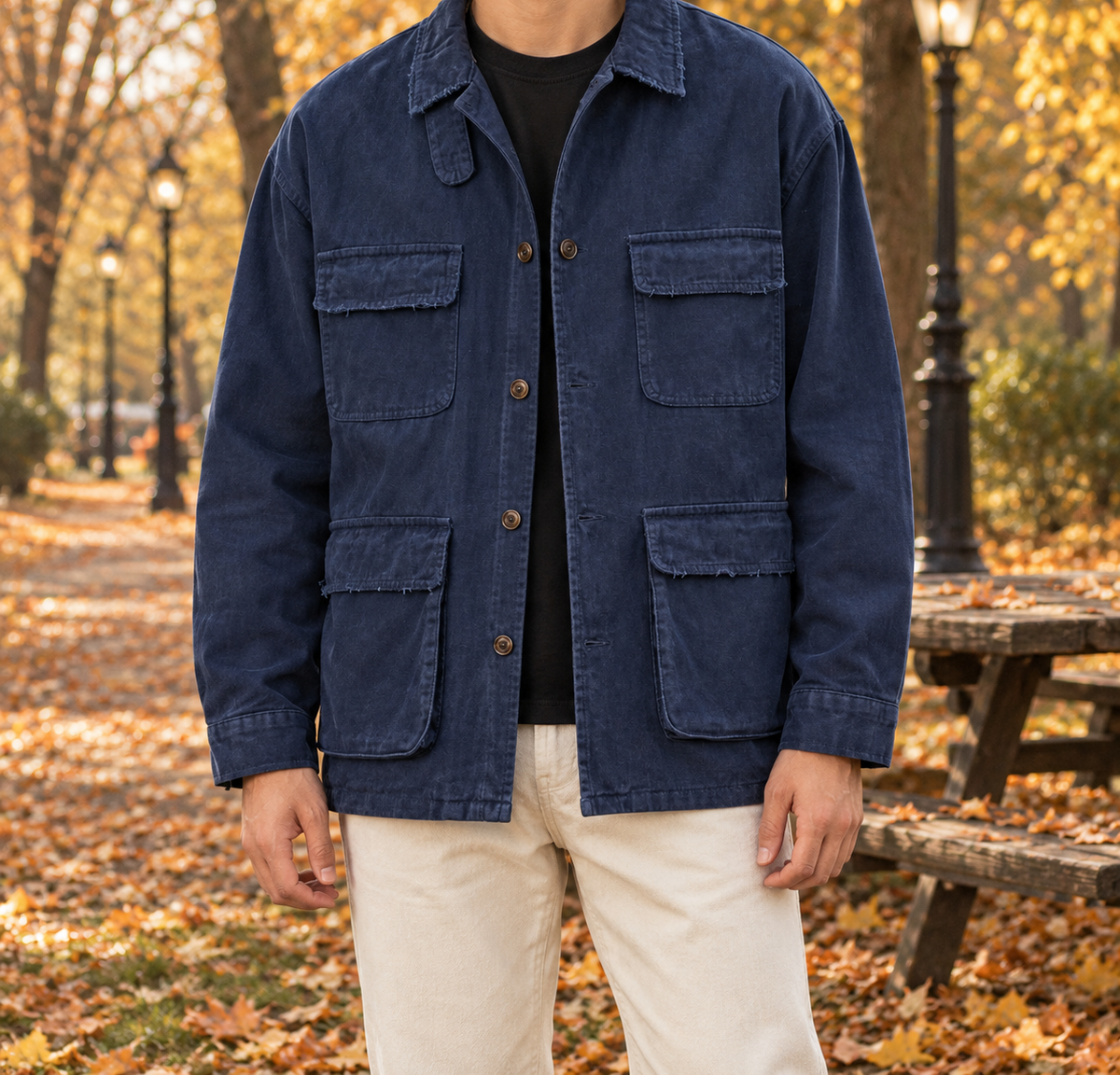 Nathan Washed Cotton Chore Jacket  Drako™️ jackets