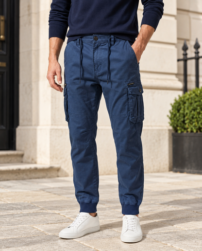 Evander Cargo Joggers — Blue, full item