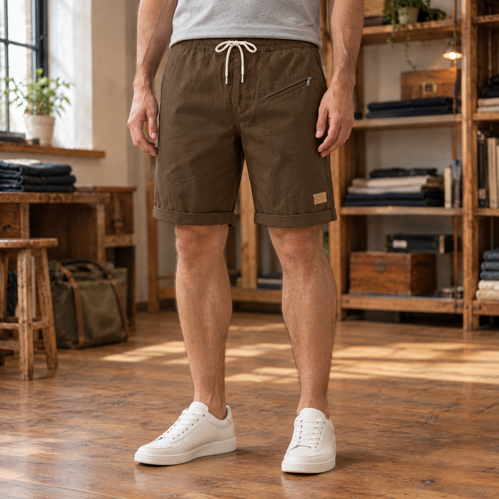 Miles Zip-Pocket Drawstring Shorts  Drako™️ shorts