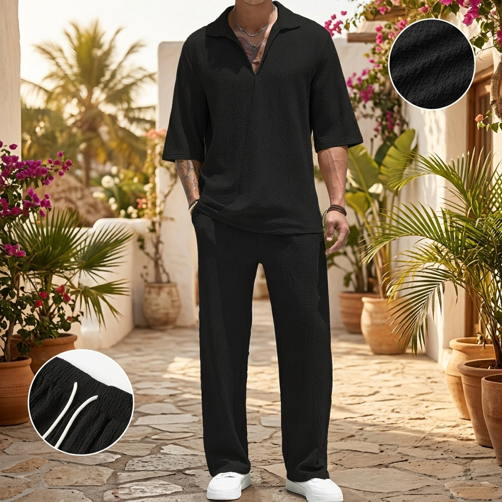 Isla Blanca Textured Lounge Set  Drako™️