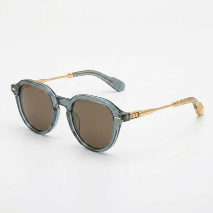 SHAUNA Retro Oval Sunglasses Women Rivets Gradient Shades UV400  Drako™️