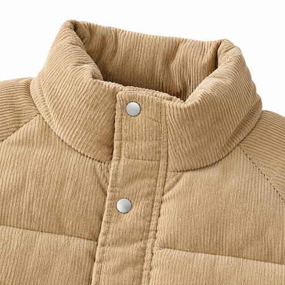 Garrett Corduroy Puffer Jacket  Drako™️ jackets
