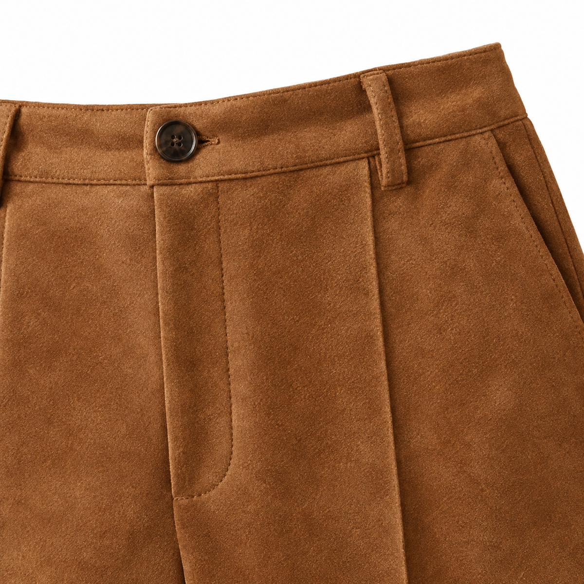 Amber Faux-Suede Wide-Leg Trousers  Drako™️ trousers