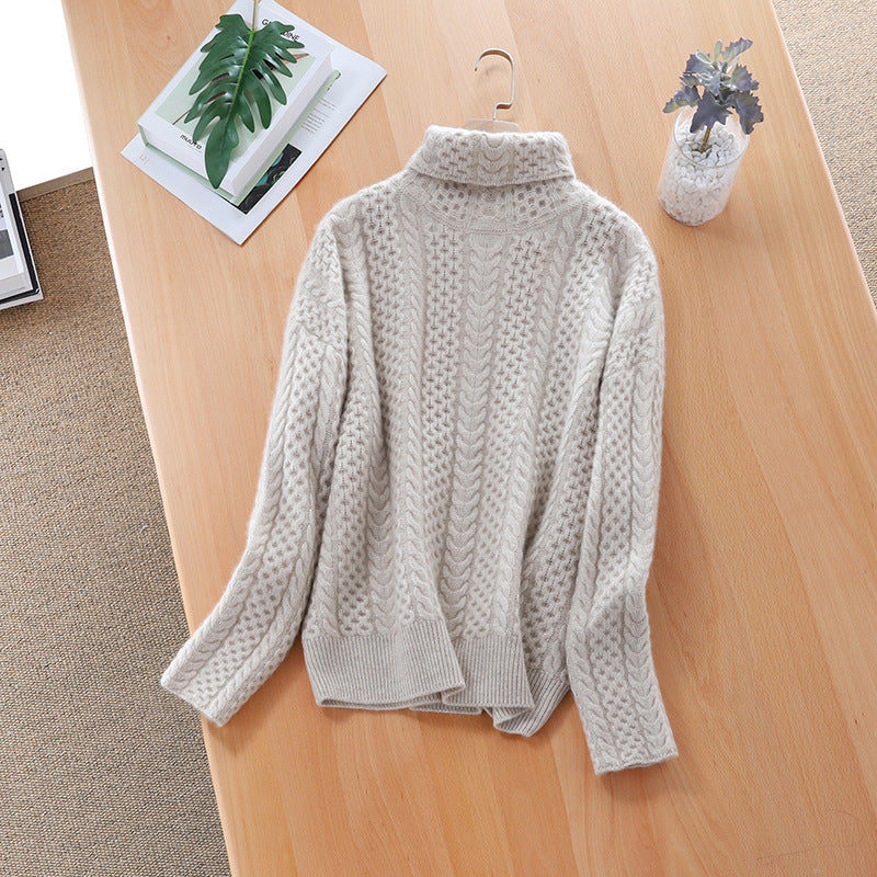 Women’s Turtleneck Sweater | Plaid Pattern & Lightweight Fabric | Soft Premium Material | Comfortable Fit for Layering  Drako™️