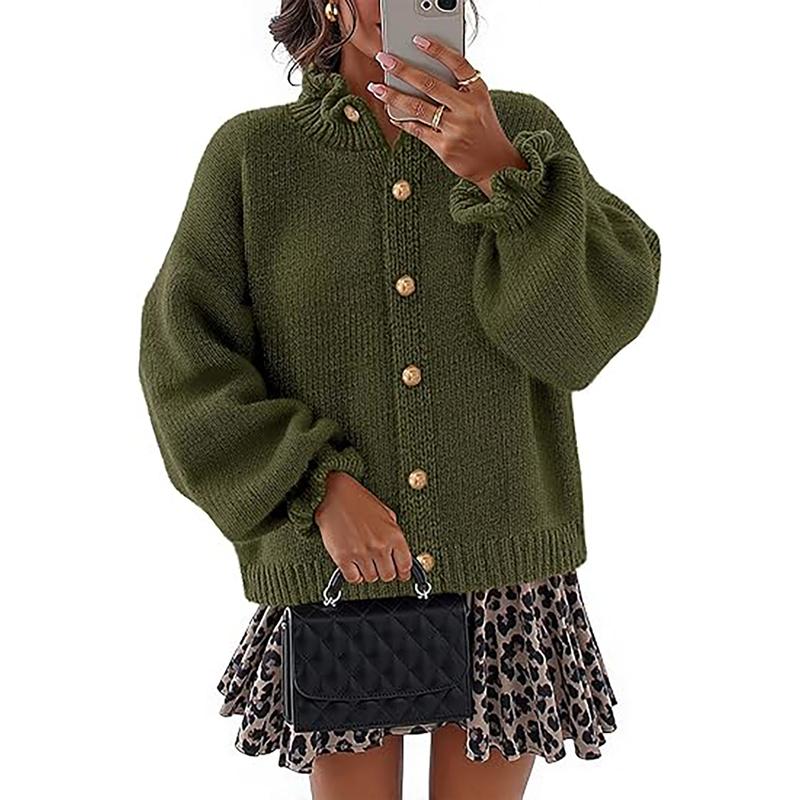 Sines Buttoned Knit Cardigan  Drako™️