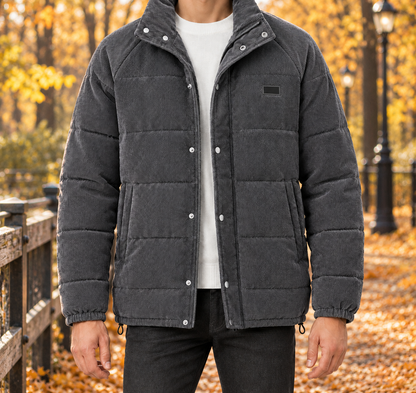 Garrett Corduroy Puffer Jacket  Drako™️ jackets