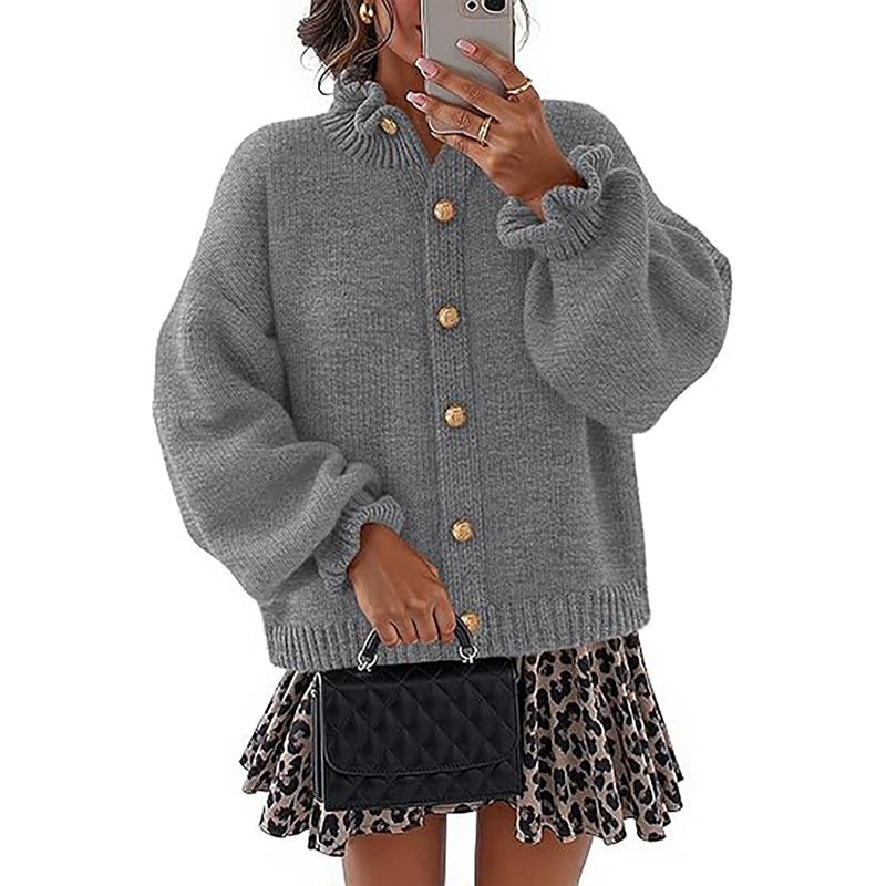 Sines Buttoned Knit Cardigan  Drako™️