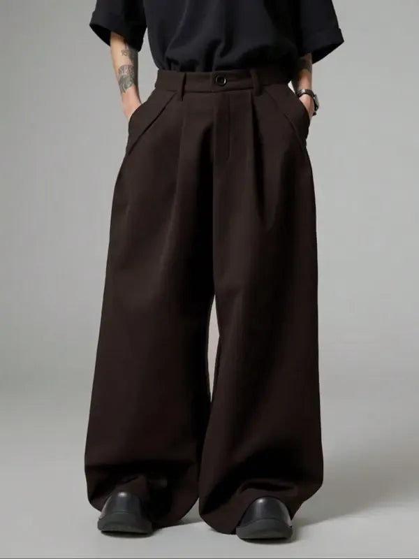 Torino Wide-Leg Tailored Trousers  Drako™️