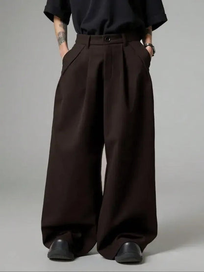 Torino Wide-Leg Tailored Trousers  Drako™️