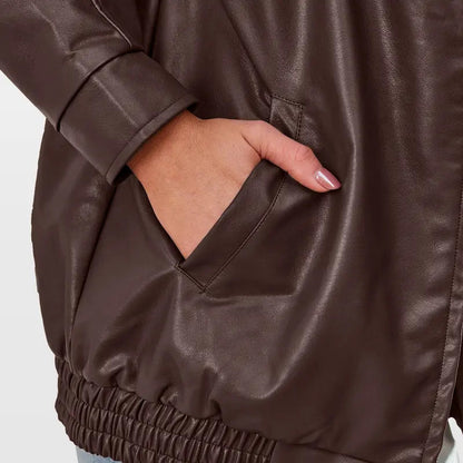 Carmela Leather Zip Jacket  Drako™️