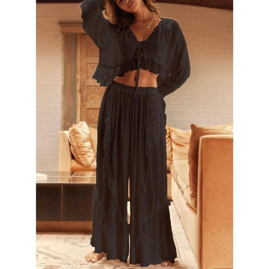 Marbella Ruffle Lounge Set  Drako™️