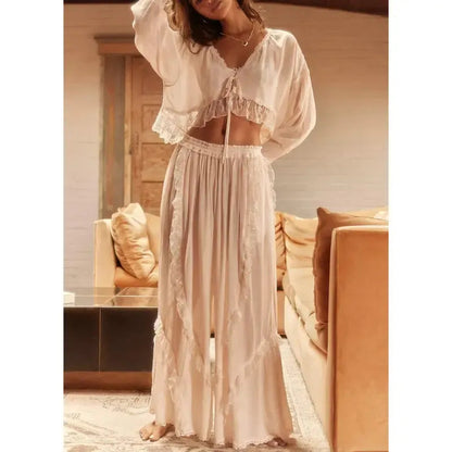 Marbella Ruffle Lounge Set  Drako™️
