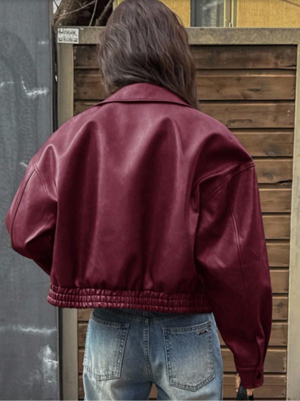 Valdoria Cropped Leather Jacket  Drako™️
