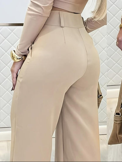 Taormina Tailored Wide-Leg Trousers  Drako™️
