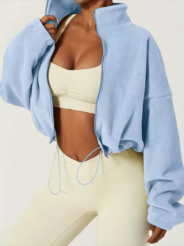 Palma Cropped Zip Jacket  Drako™️