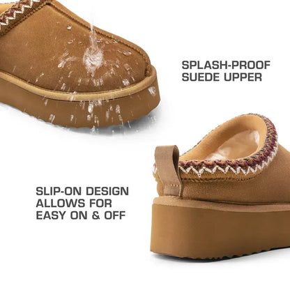 Alassio Platform Shearling Slippers  Drako™️