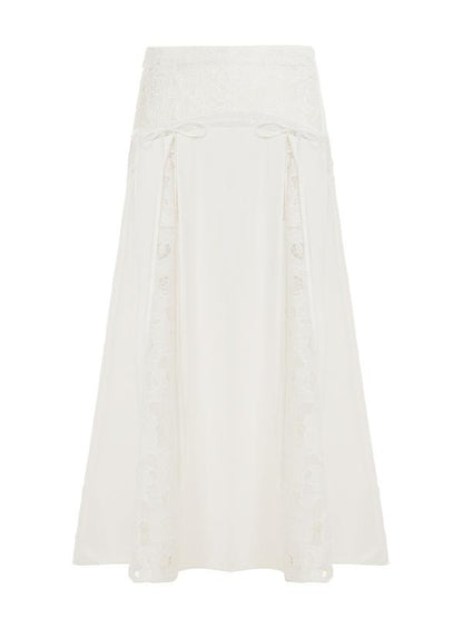 Sicilia Lace Panel Maxi Skirt  Drako™️