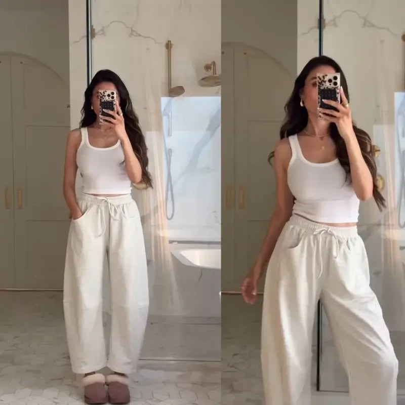 Azenhas Barrel-Leg Pants  Drako™️
