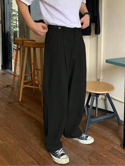 Napoli Pleated Wide-Leg Trousers  Drako™️