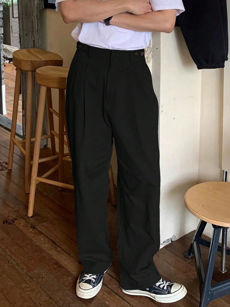 Napoli Pleated Wide-Leg Trousers  Drako™️