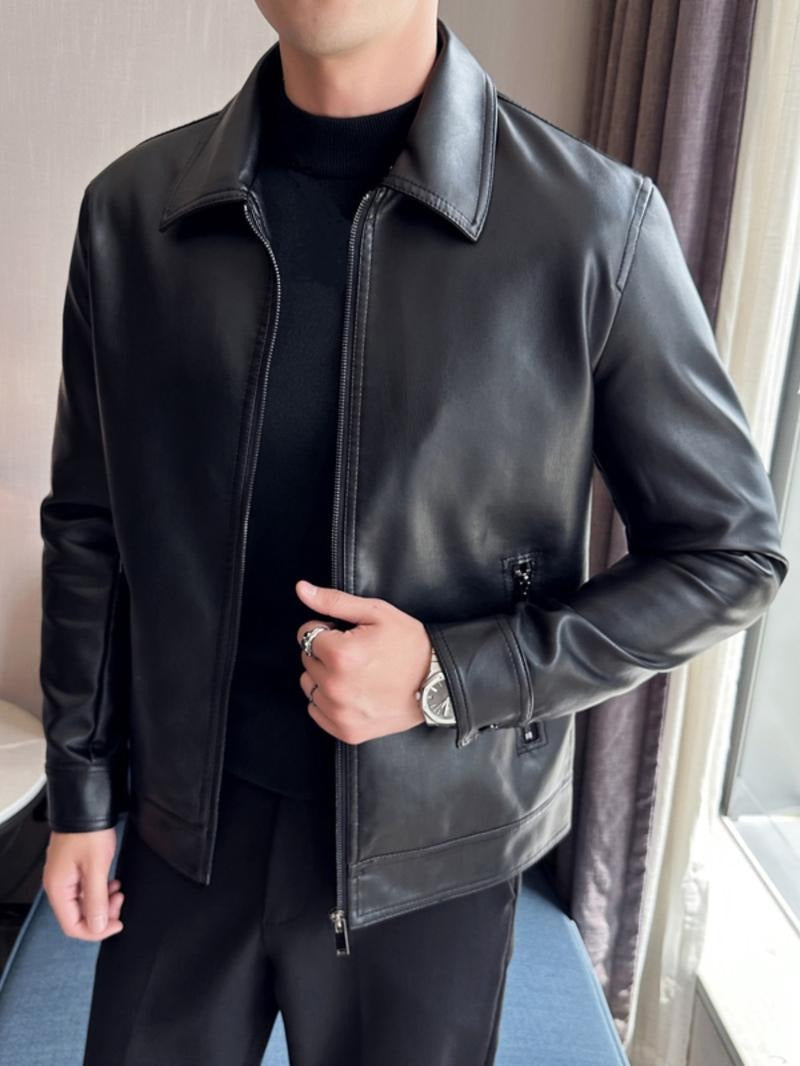 Amalfi Leather Moto Jacket  Drako™️