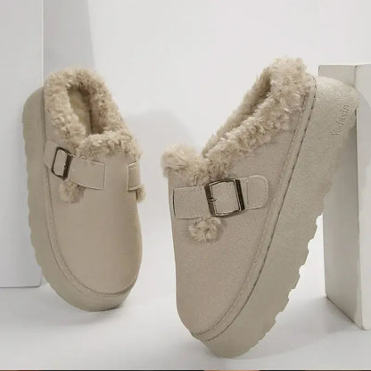 Malta Shearling Suede Clogs  Drako™️