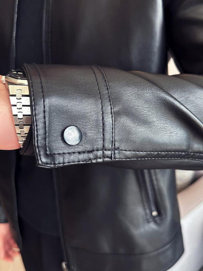 Amalfi Leather Moto Jacket  Drako™️