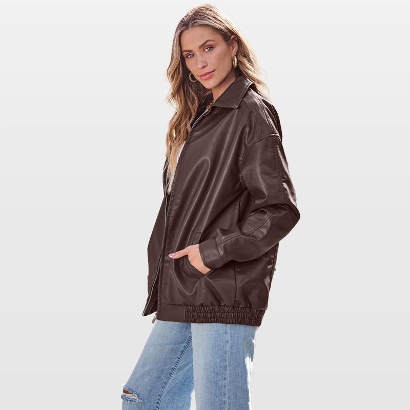 Carmela Leather Zip Jacket  Drako™️