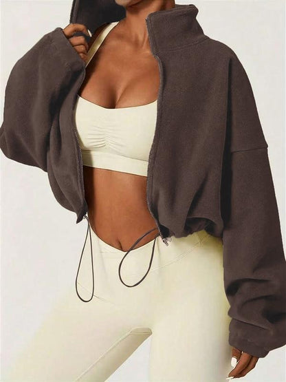 Palma Cropped Zip Jacket  Drako™️