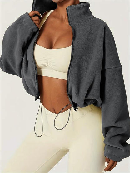 Palma Cropped Zip Jacket  Drako™️