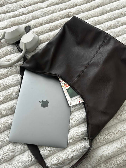 Montelva Leather Laptop Tote  Drako™️