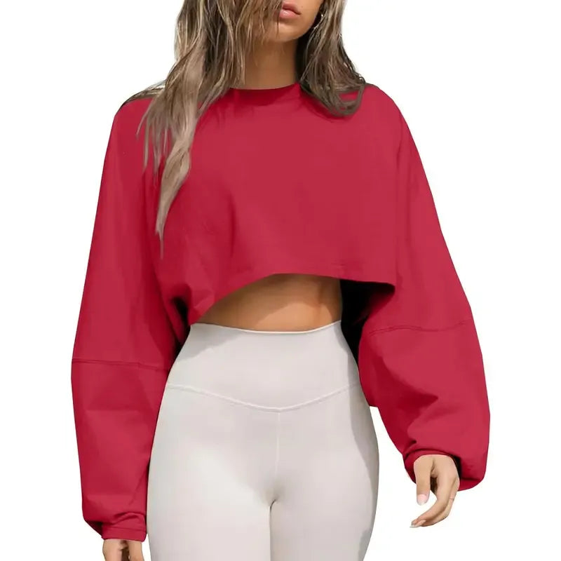 Monza Cropped Oversized Sweatshirt  Drako™️