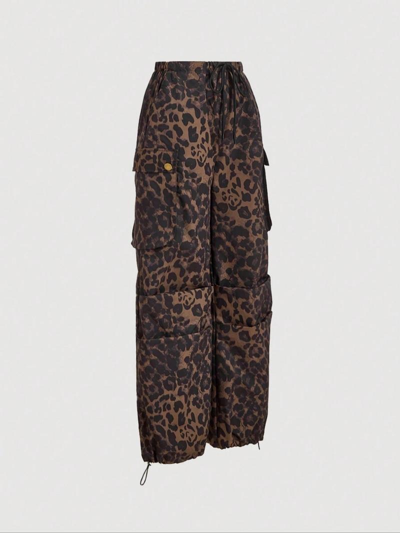 Catania Leopard Cargo Trousers  Drako™️