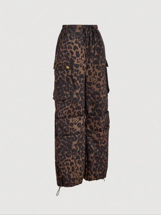 Catania Leopard Cargo Trousers  Drako™️