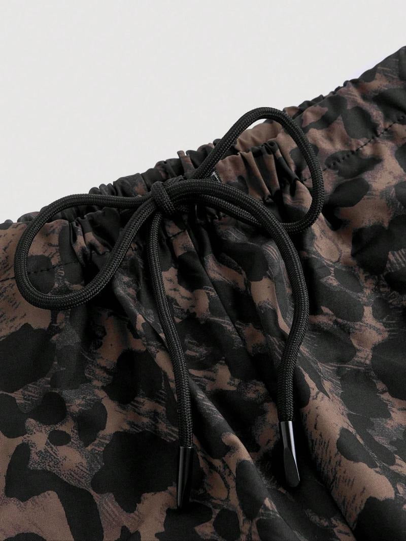 Catania Leopard Cargo Trousers  Drako™️