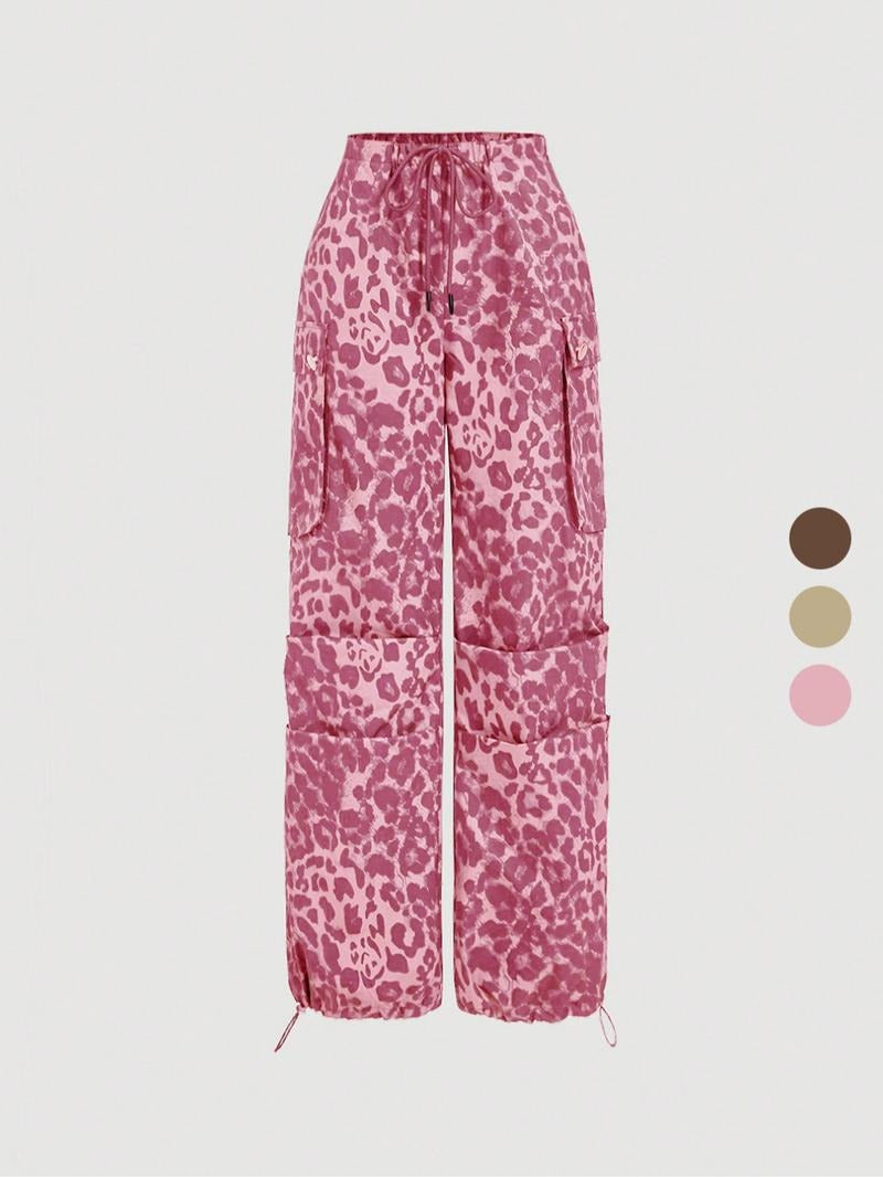 Catania Leopard Cargo Trousers  Drako™️
